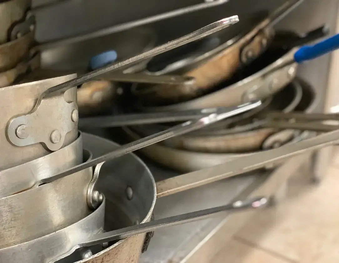 Inside the licensed commercial kitchen where Sunny Island Pepper Sauce is made.